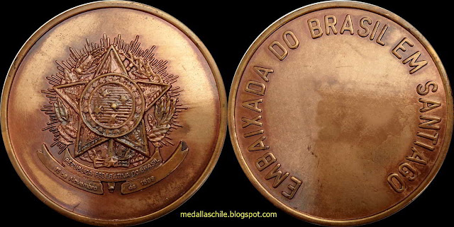 Medalla Embajada de Brasil Santiago