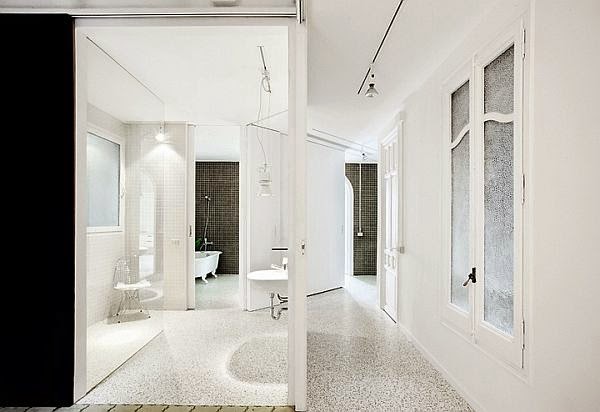 Small apartment decorated in white