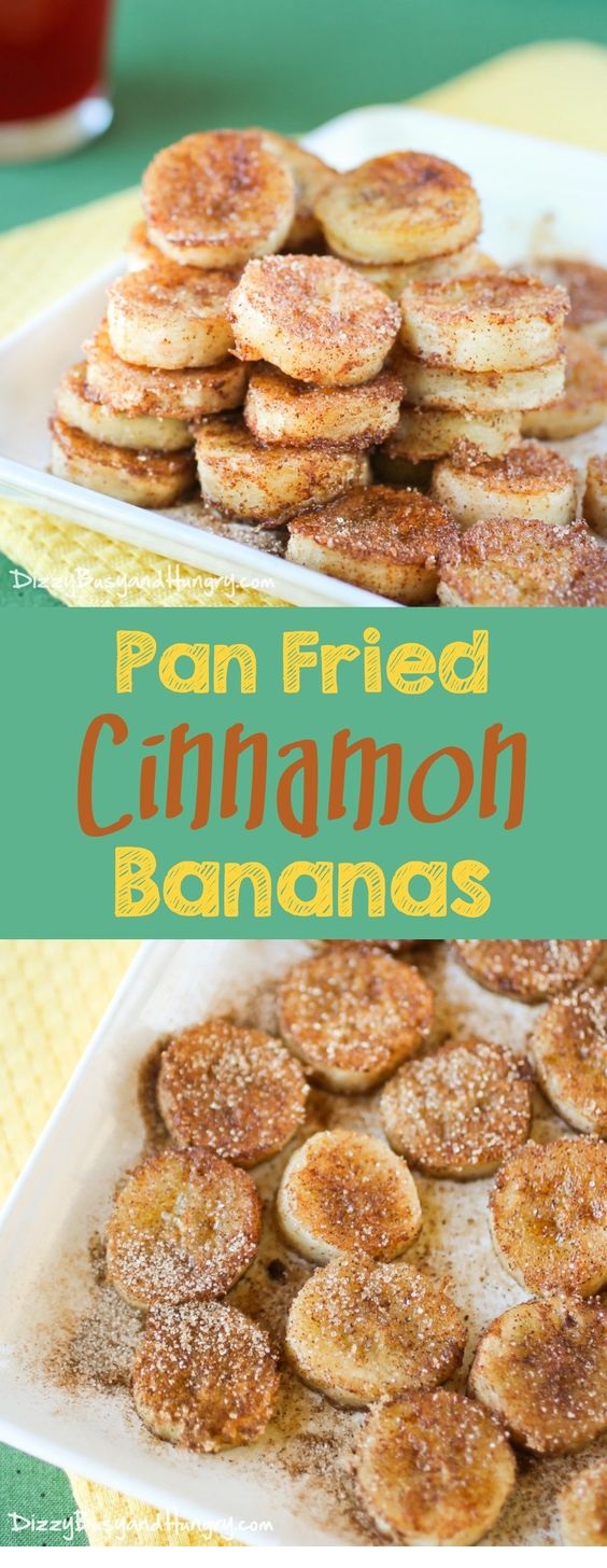 Pan Fried Cinnamon Bananas