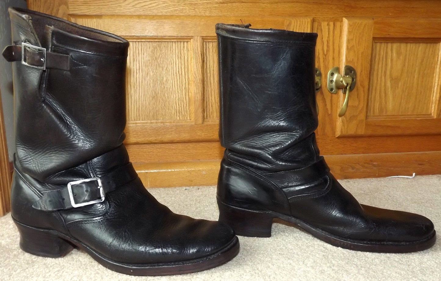 Vintage Engineer Boots: 1940'S CHIPPEWA ENGINEER BOOTS (NOT HORSEHIDE)
