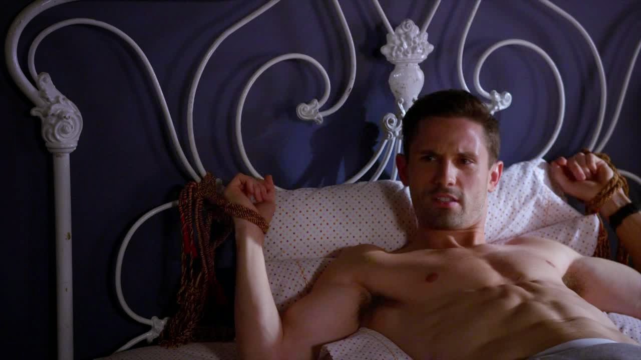 Season 10, Episode 6: "If the Shoe Fits". tied up to a bed from h...