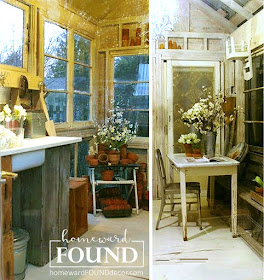 raid the garden shed for materials to use in your spring decorating - inside and out! homewardFOUNDdecor