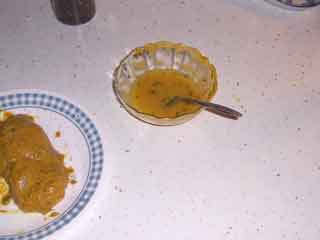Poulet de Moutarde sauce starter