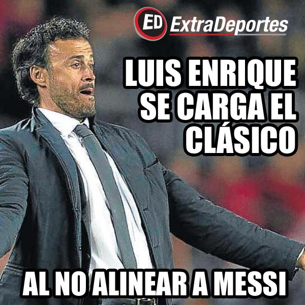 Luis Enrique Meme Real Madrid vs Barcelona