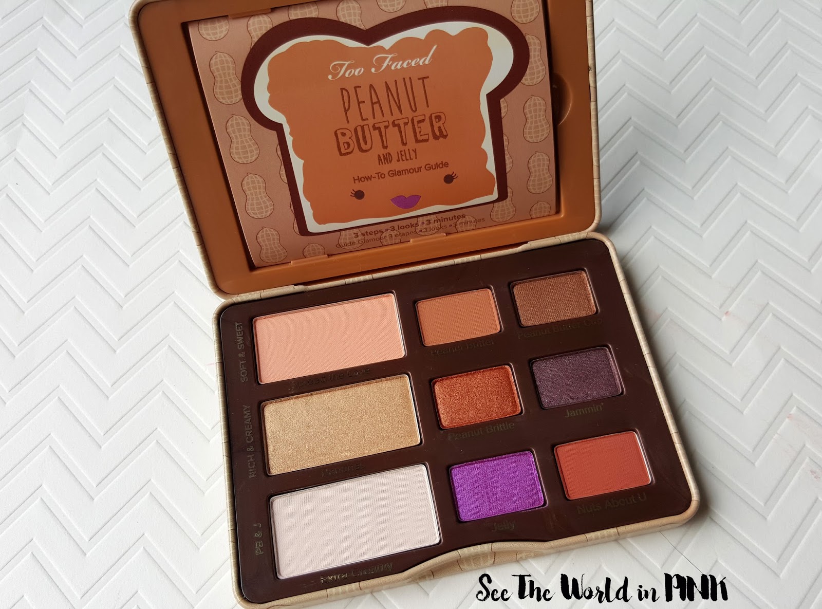 Too Faced Peanut Butter and Jelly Palette - Review, Swatches and a Makeup Look! 