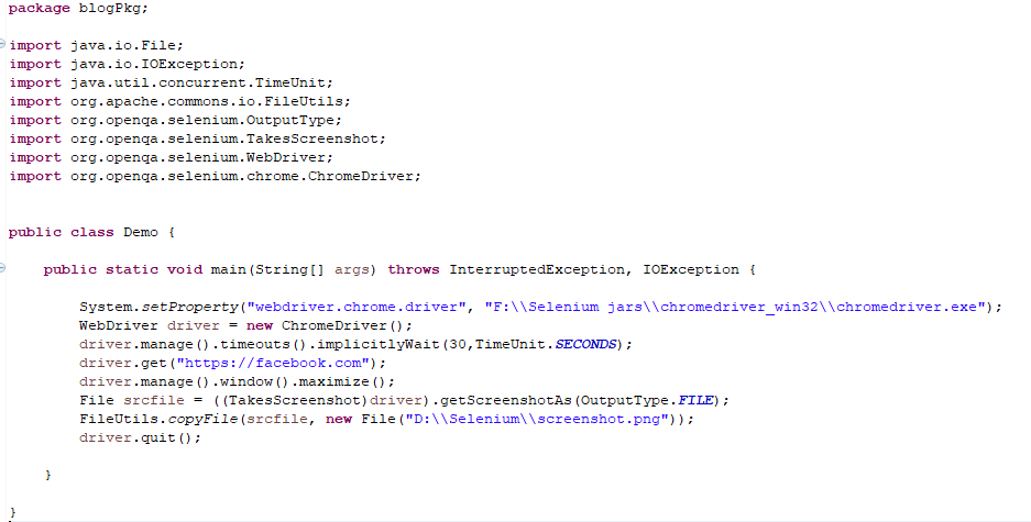 Learn Selenium: How to take screenshot in Selenium WebDriver