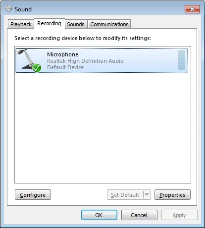 Cara Aktifkan Microphone di Windows 7