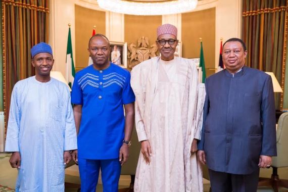 2 Photos: President Buhari receives new OPEC Secretary General, Mohammed Barkindo