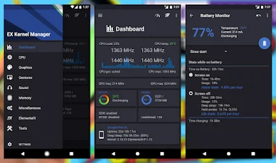 تطبيق EX Kernel Manager للتحكم في الكيرنل مدفوع للأندرويد, تطبيق EX Kernel Manager للأندرويد
