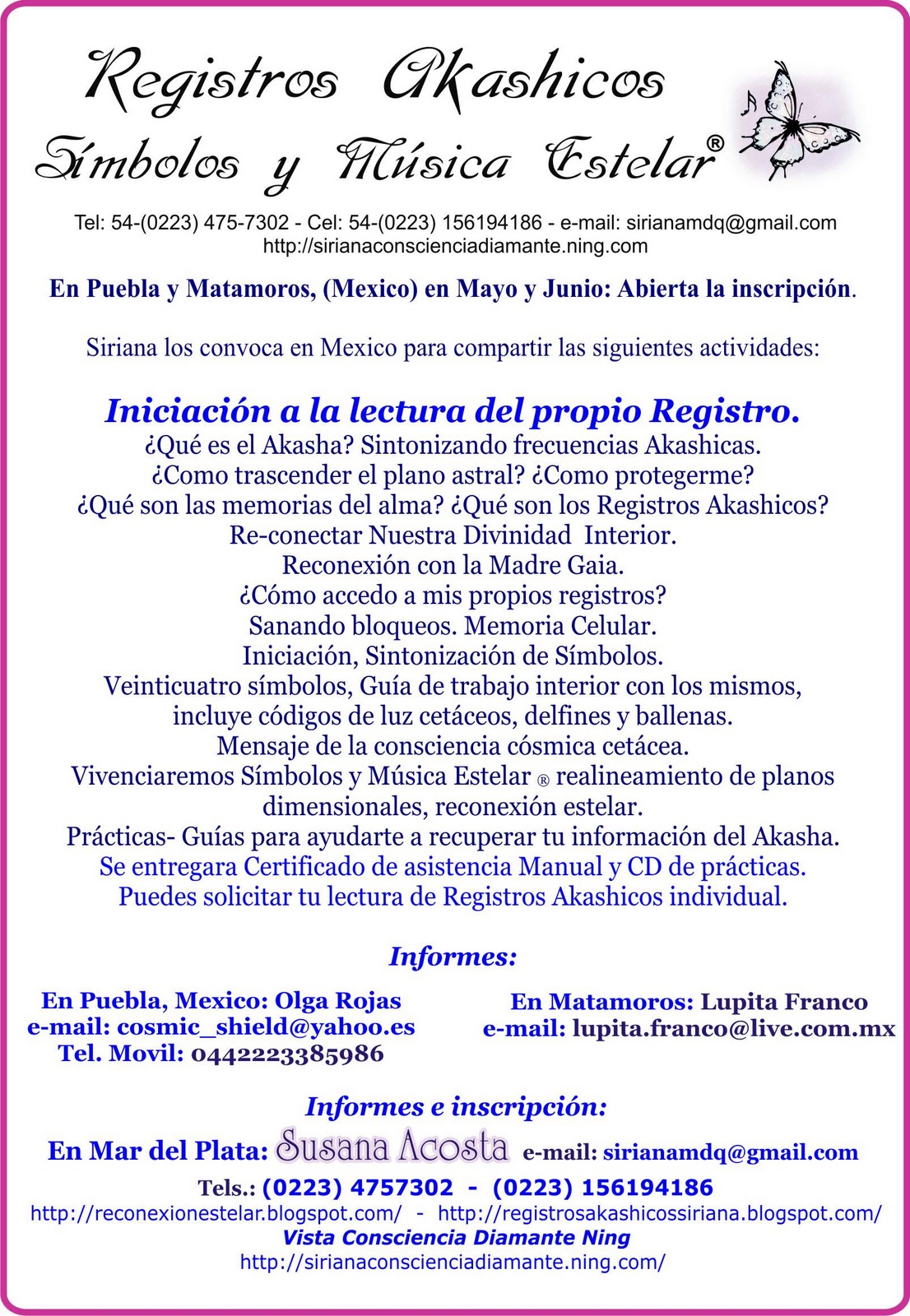 Encuentros holisticos de la costa Escuela de Registros Akashicos