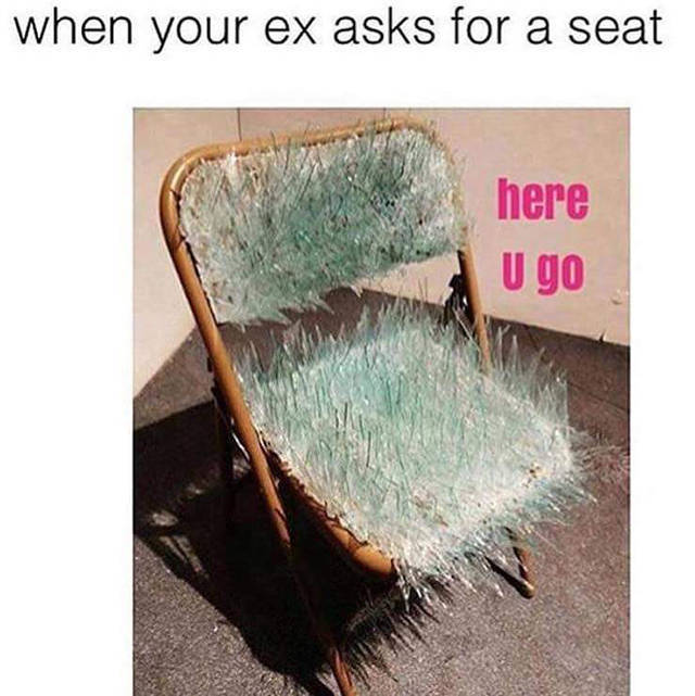 When your ex asks for a seat 