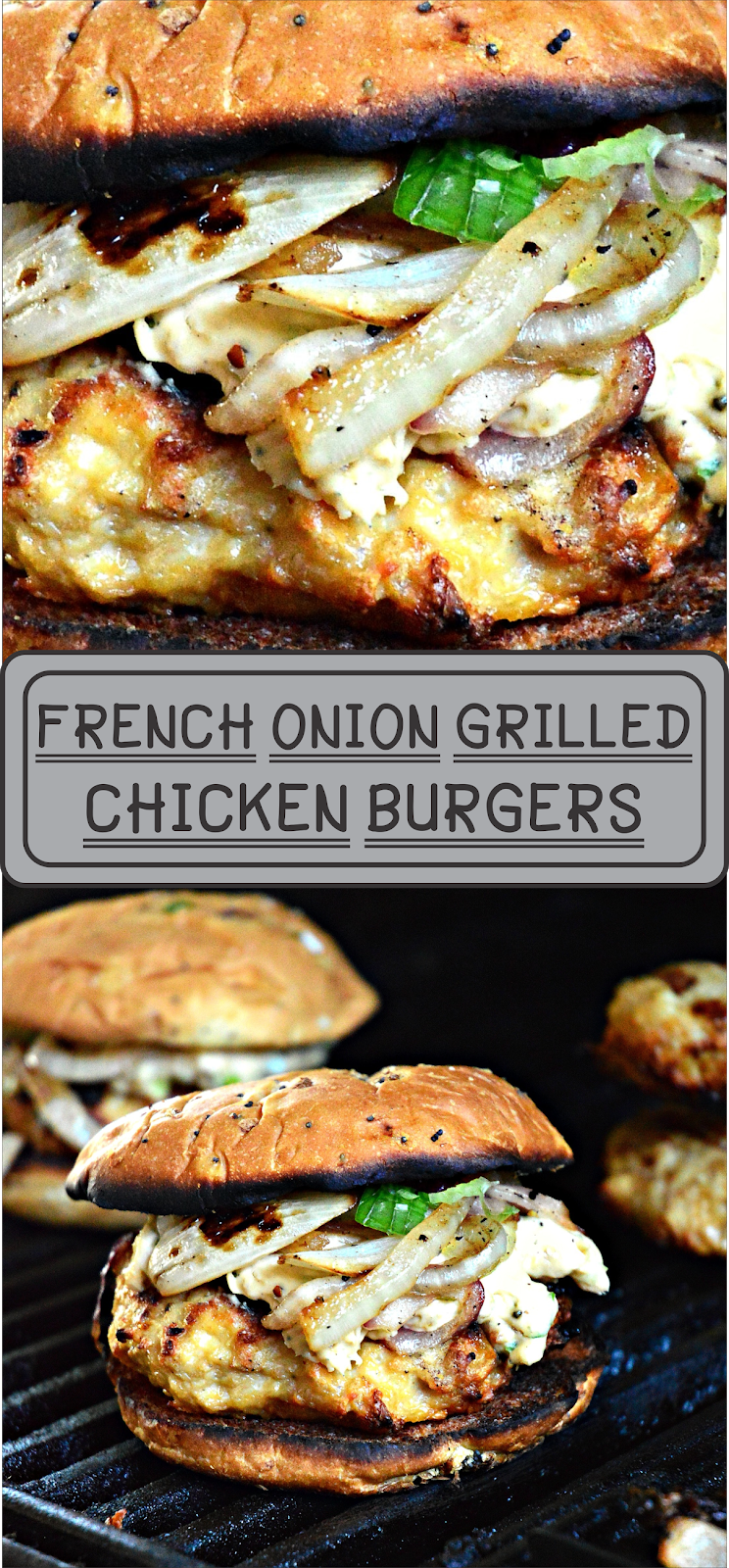 French Onion Grilled Chicken Burgers | Floats CO