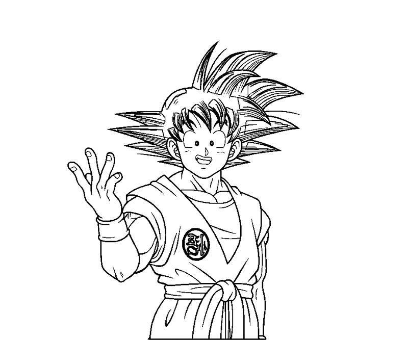 Goku 7 Coloring | Crafty Teenager
