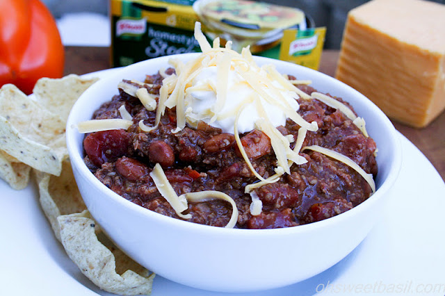 This #chili is my husband's favorite, but there are two secret ingredients that really make it delicious! Dr. Pepper and Chocolate Chili ohsweetbasil.com