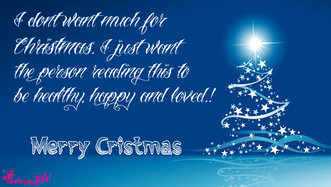 Merry Cristmas Wishes and SMS Messages in English