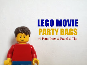make your own LEGO movie party bags 