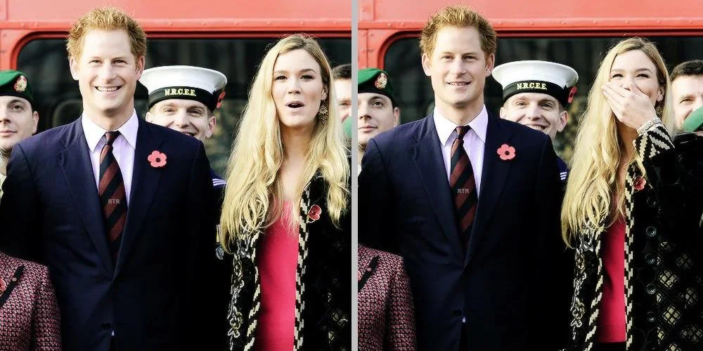 Prince Harry at Buckingham Palace greeting the collectors for London Poppy Day
