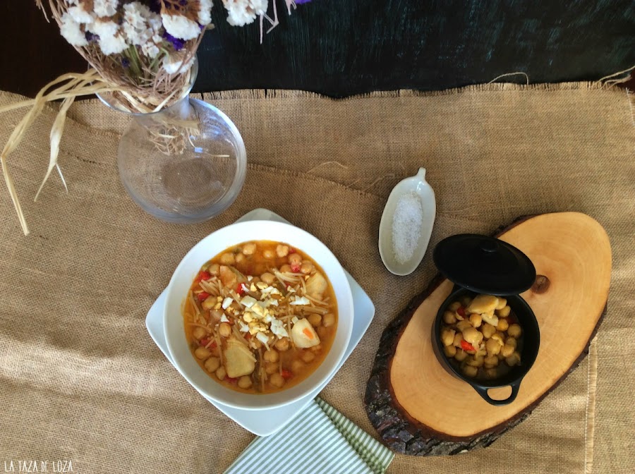 raciones-de-barbanzos-bacalao-y-fideos