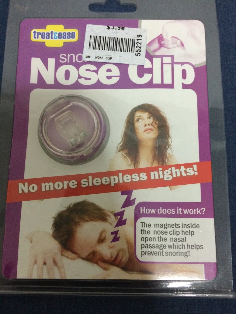 Nose clip anti snore with magnet