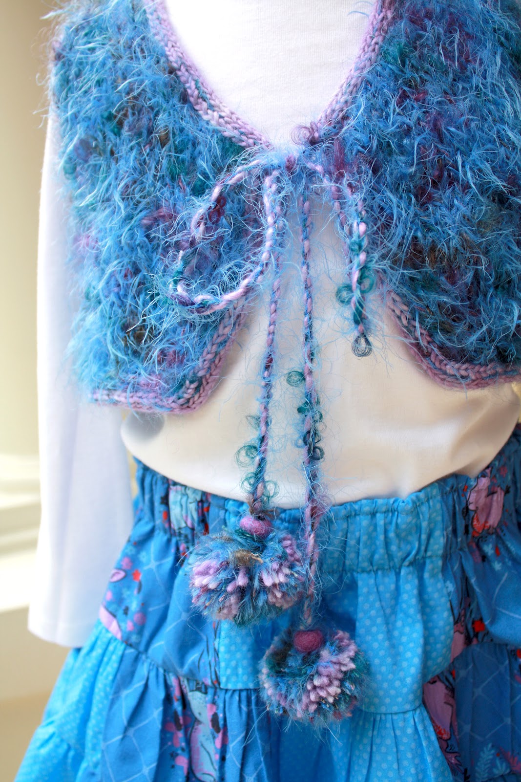 Barb Sweder Barrington Little Girl's Organic Skirt and Hand Knit Vest