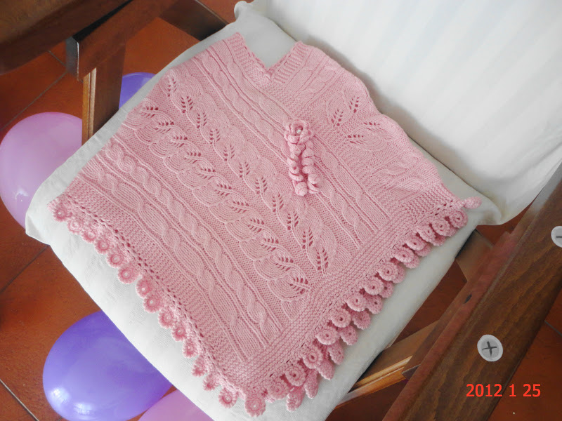 Spiegazione Poncho Ai Ferri Per Bambina