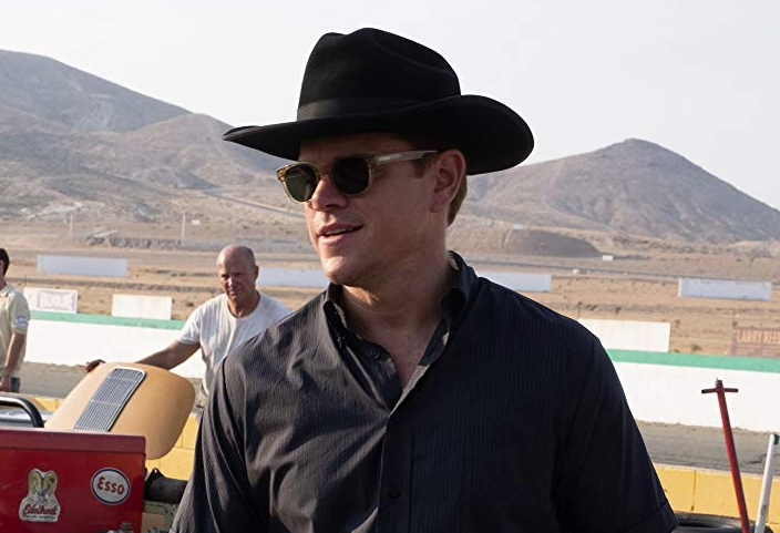 Matt Damon As Carroll Shelby Wearing Sunglasses In Ford V Ferrari Carroll Shelby Panama Hat How To Wear