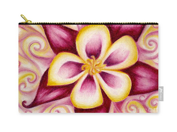 Columbine Flower Pouch by Aquariann