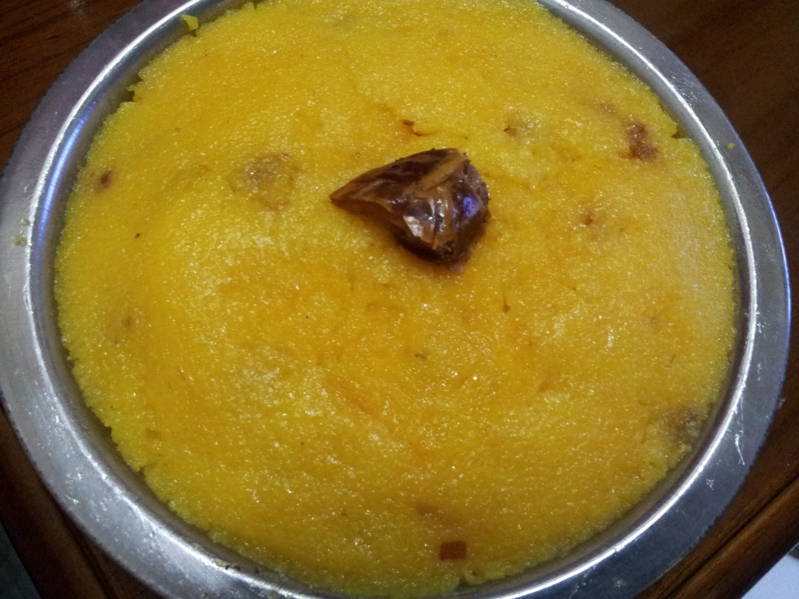 Sumanarthy's Kitchen Lesssweet Dates Kesari
