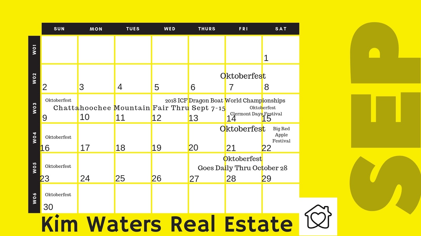 North Fall Festivals for 2018