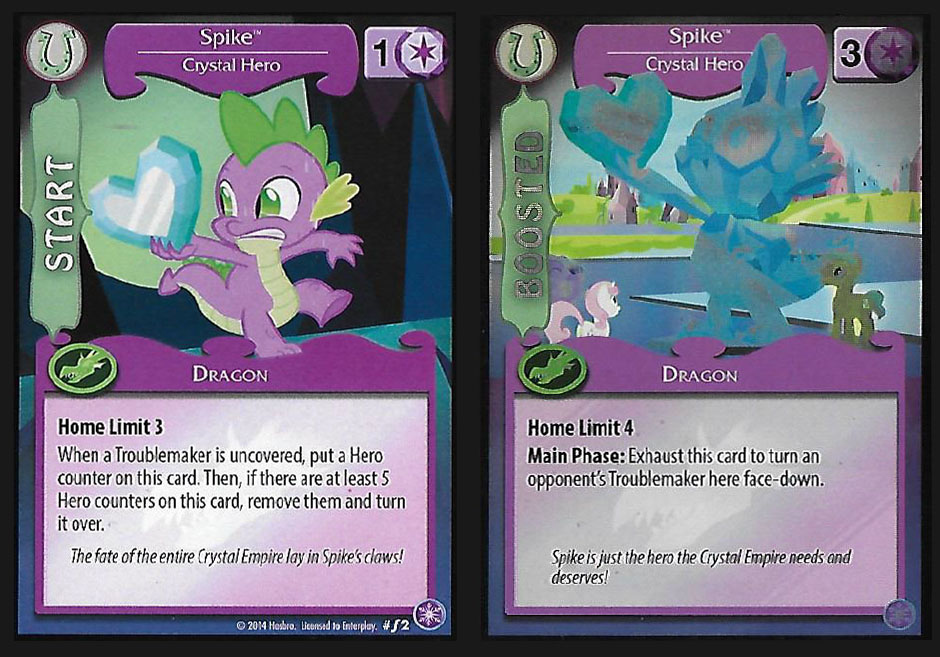 MLP Spike, Crystal Hero CCG Cards MLP Merch