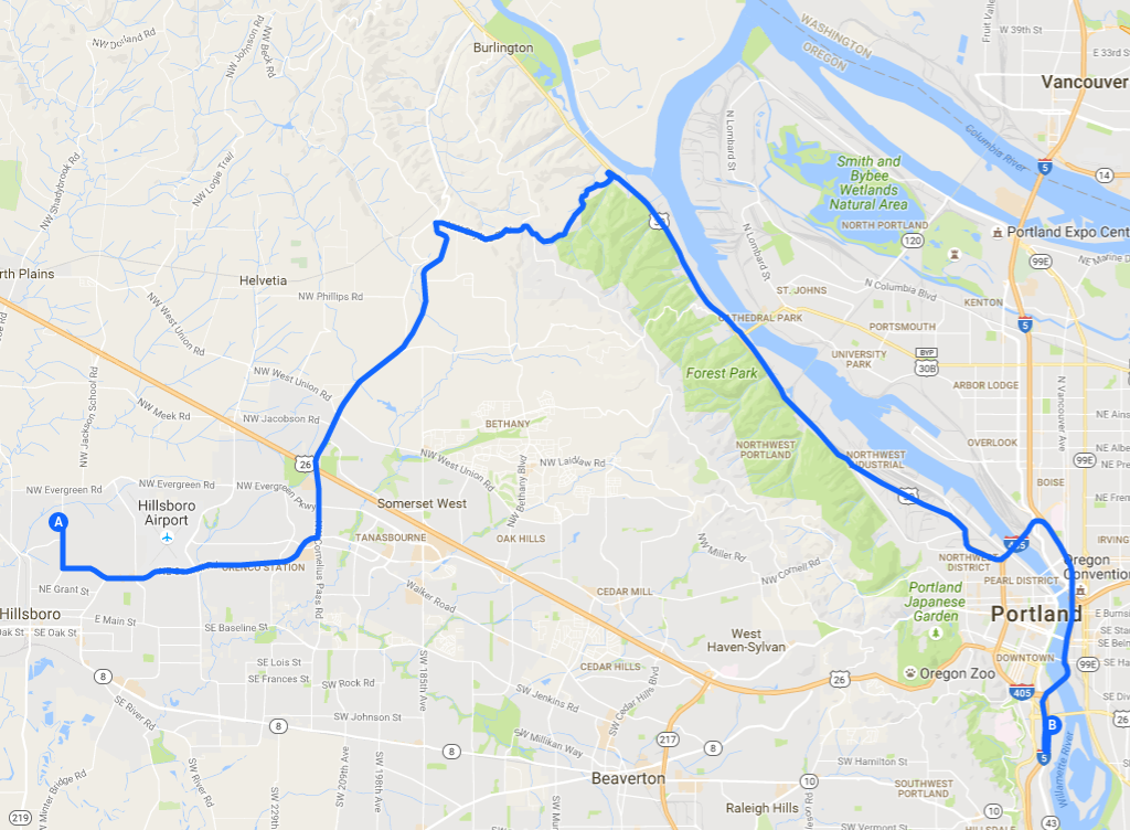 Pergelator Hillsboro to South Waterfront