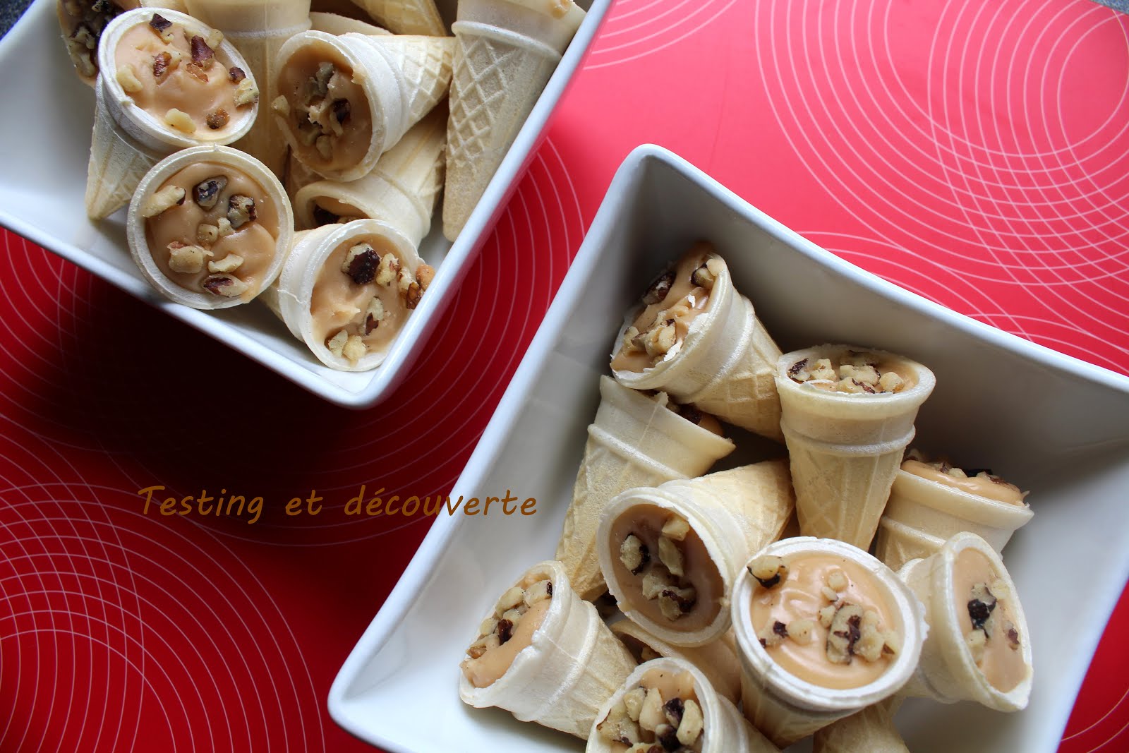 Testing et découverte au sucre à la crème