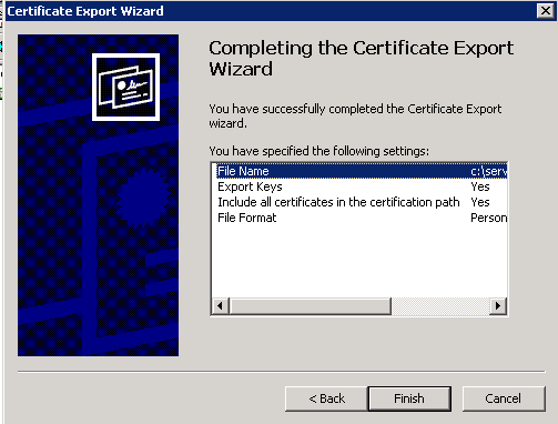 Import export wizard
