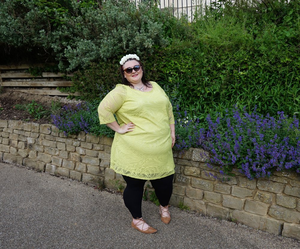 Evans-Lime-Lace-Thrifted-plus-size-dress summer dress green dress