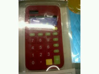 Red Calculator Case for Blackberry 8520