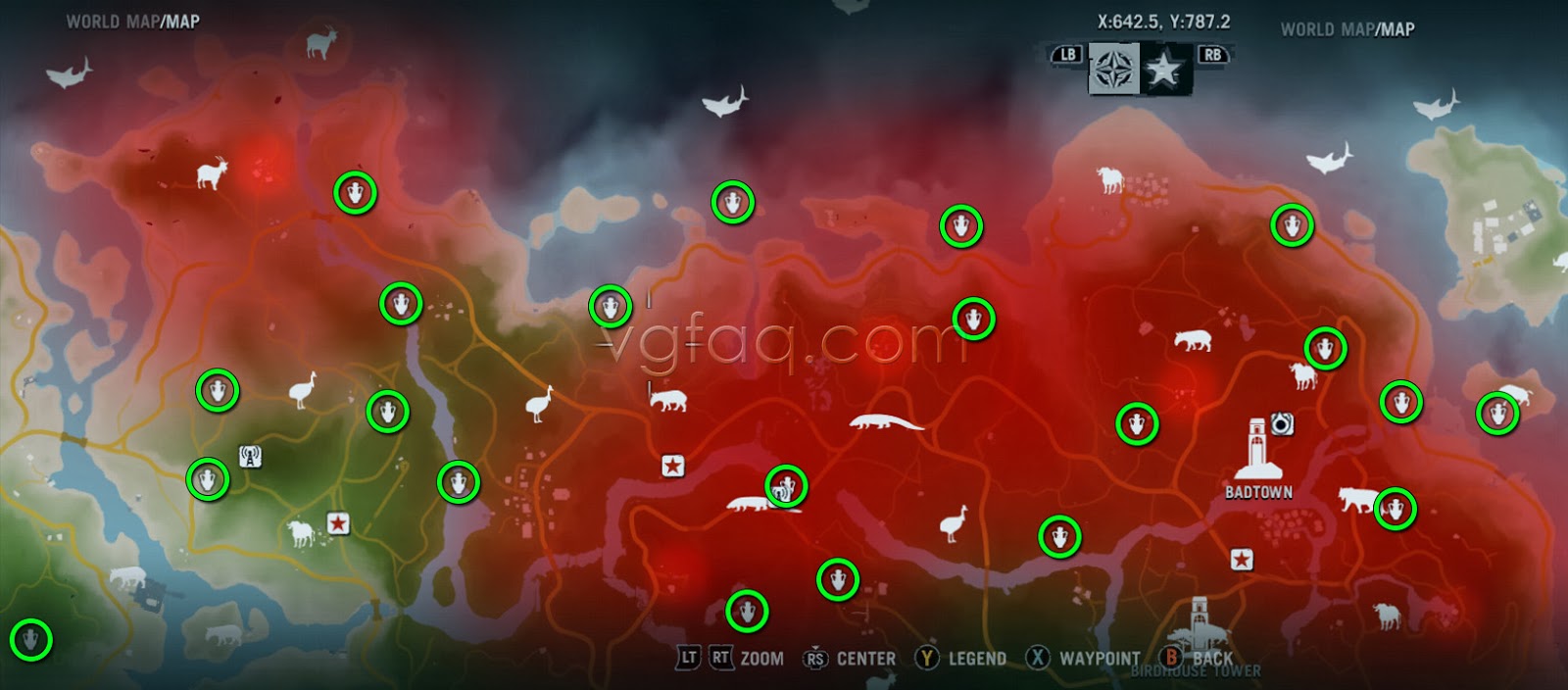 Карта фар край 3 со всеми обозначениями