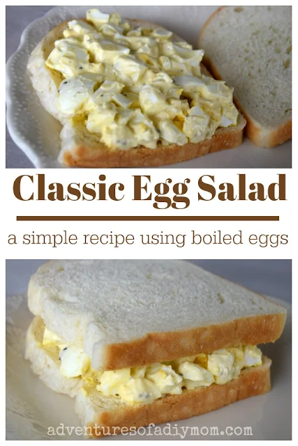 Classic Egg Salad - a simple recipe using boiled eggs