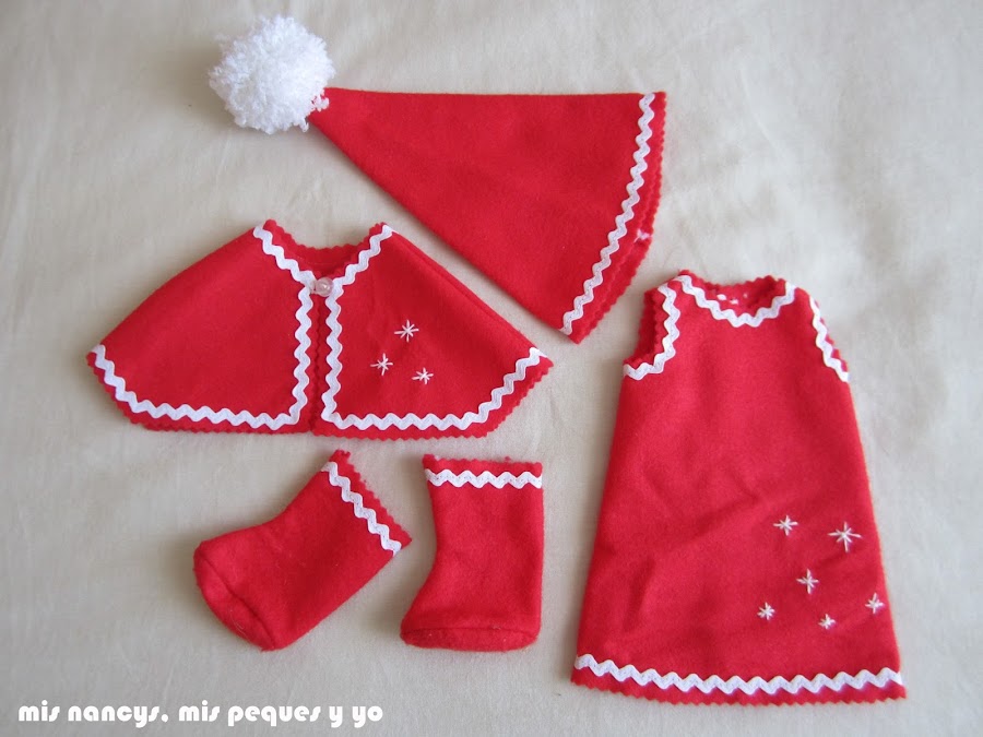 mis nancys, mis peques y yo, disfraz navidad nancy partes