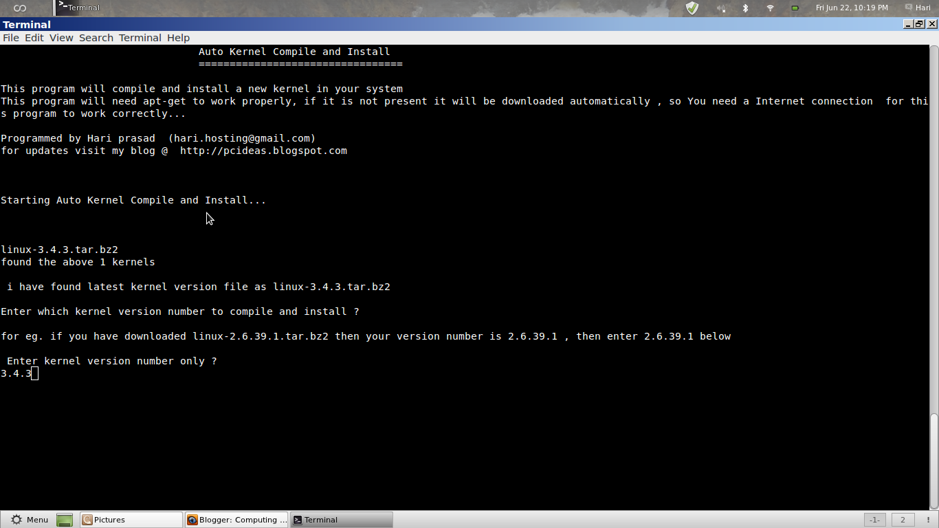 Auto Kernel Compile and Install Script v0.7 for Linux