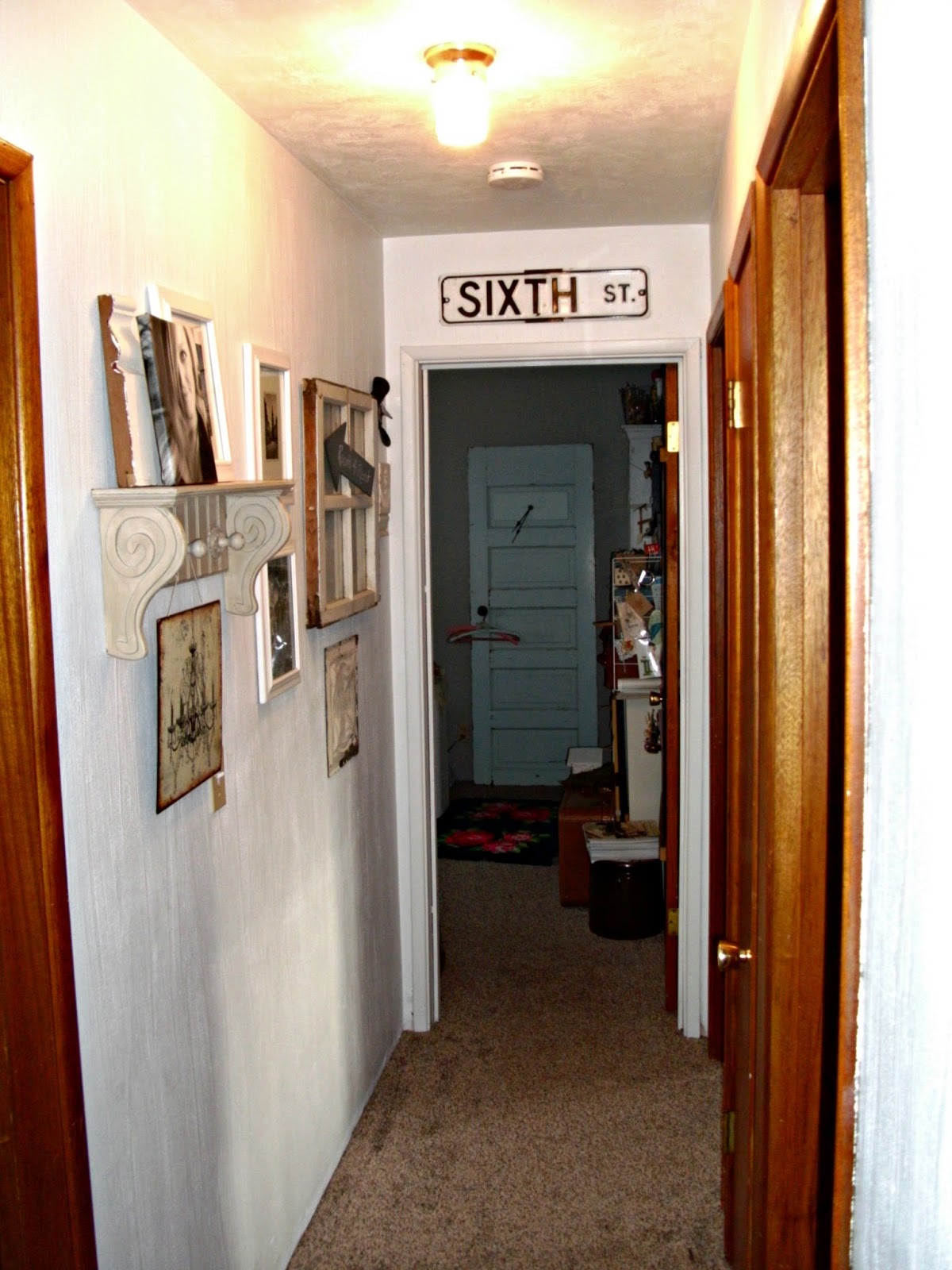 Hallway Gallery Wall - Little Vintage Cottage