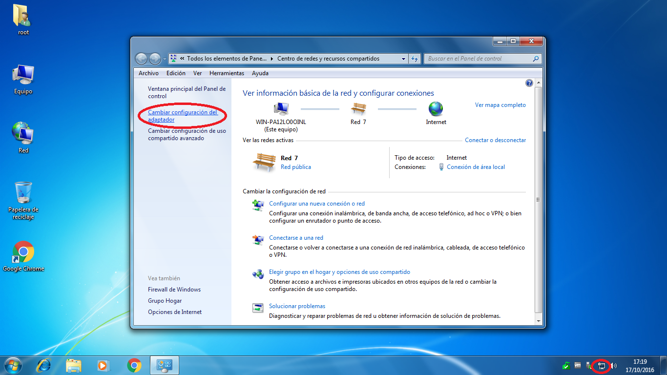 SMR1Castelar Jesús Muñoz Cambiar la configuración del adaptador de Red en Windows 7 SMR1Castelar Jesús Muñoz Cambiar la configuración del adaptador de Red en Windows 7