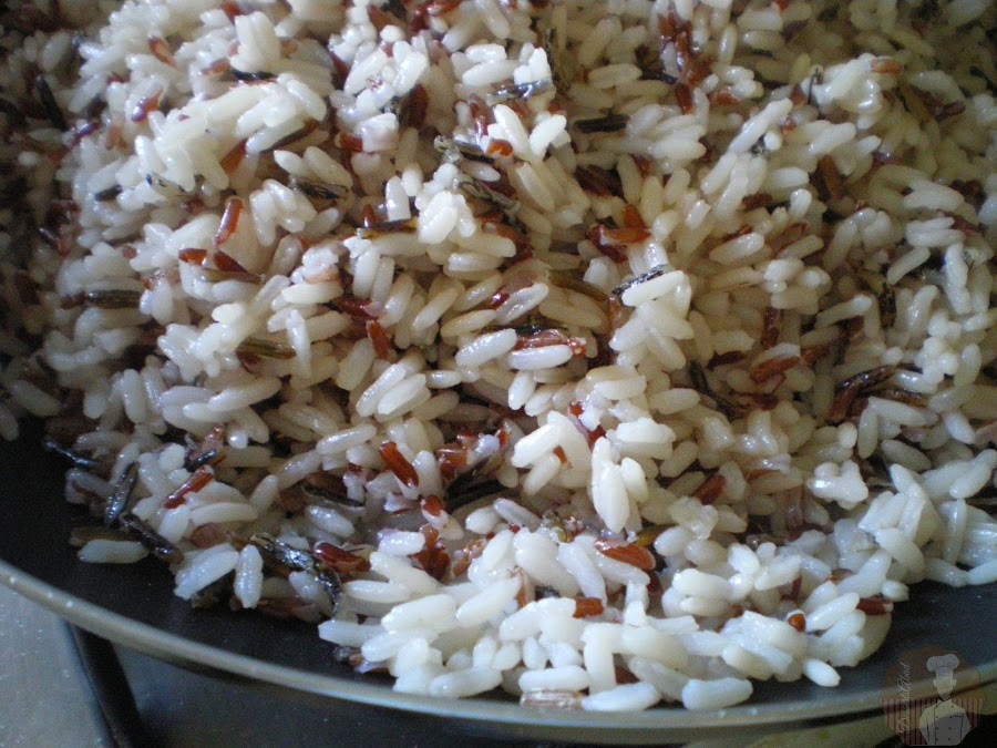 Maqlouba: sofrito del arroz