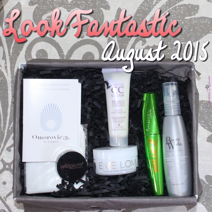 LookFantastic Beauty Box August 2015 review, unboxing