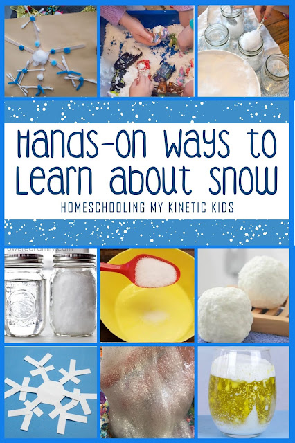 Hands-On STEM Ideas to Learn About Snow // Homeschooling My Kinetic Kids // Science // Technology // Engineering // Math // hands-on learning