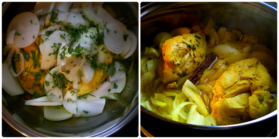 Pastela de pollo (Elaboración)