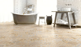 Marzua: Patchwork cerámico en paredes y suelos