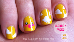 faces nail nails smiley clouds numerous guesses given loved were today