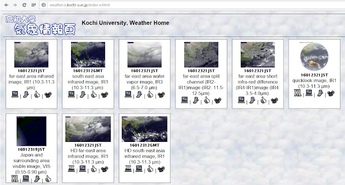 Cara mengakses arsip citra satelit cuaca Kochi University