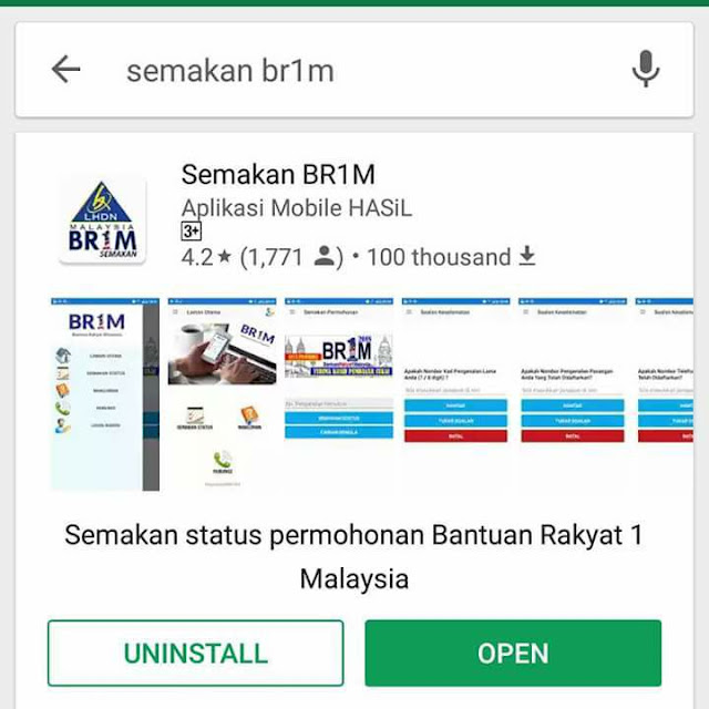 Semakan BR1M 2018 Boleh dilakukan Sekarang - AkuBahrain