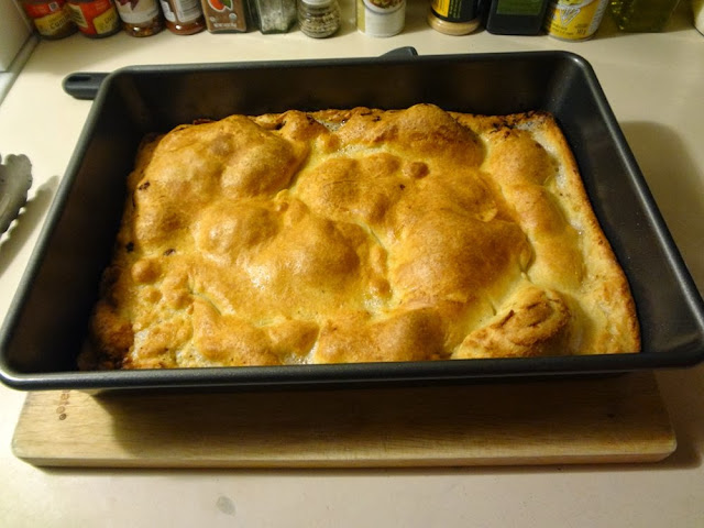 A pan of Yorkshire pudding